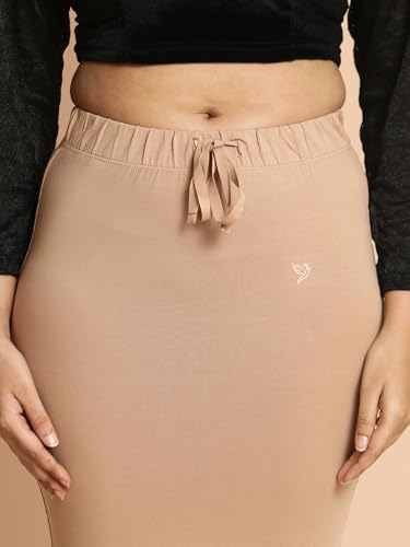 Image of TWIN BIRDS Women Cotton Elastane Saree Shaper | Shapewear Petticoat Support