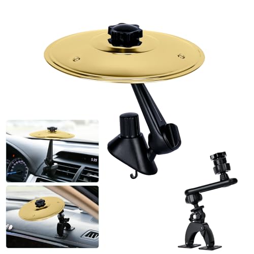 Car Cymbal, Car Cymbal Air Vent, Mini Drum Crash Cymbal,two ways installation, Universal Fit All...