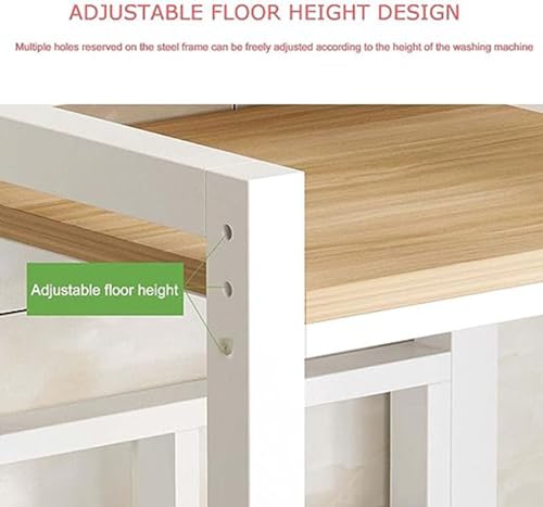 Image of Laundry Room Stora Cabinet with Stackable Washer Dryer Kit Shelf