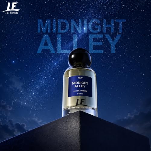 Image of La French Midnight Alley Unisex Perfume 50ml | Long-Lasting Fragrance Eau de Perfume | Premium Luxury Fragrance for Men & Women | Fresh, Sweet & Everyday Wear Scent