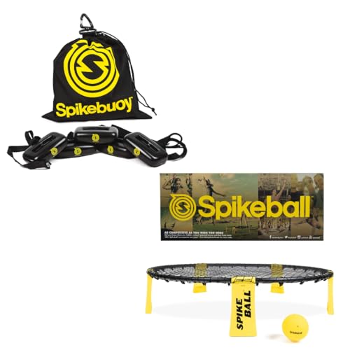 Spikeball Original Roundnet Game 1-Ball Set with SpikeBuoy Water Accessory Bundle