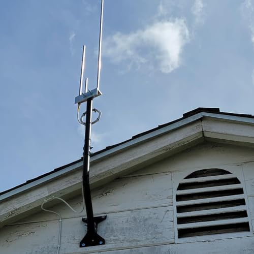 Adjustable Outdoor Antenna Mounting Pole - Universal J Pipe Mount for Antenna & Weather Station - Easy Installation, Solid Structure, Weather Proof (Diameter 1 1/4", Length 33 1/4")
