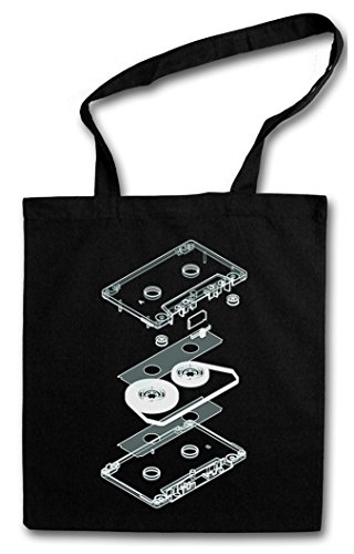 EXPLOSION AUDIO CASSETTE Bolsas de la compra reutilizables - 80s Kassette MC DJ Music Tape Player