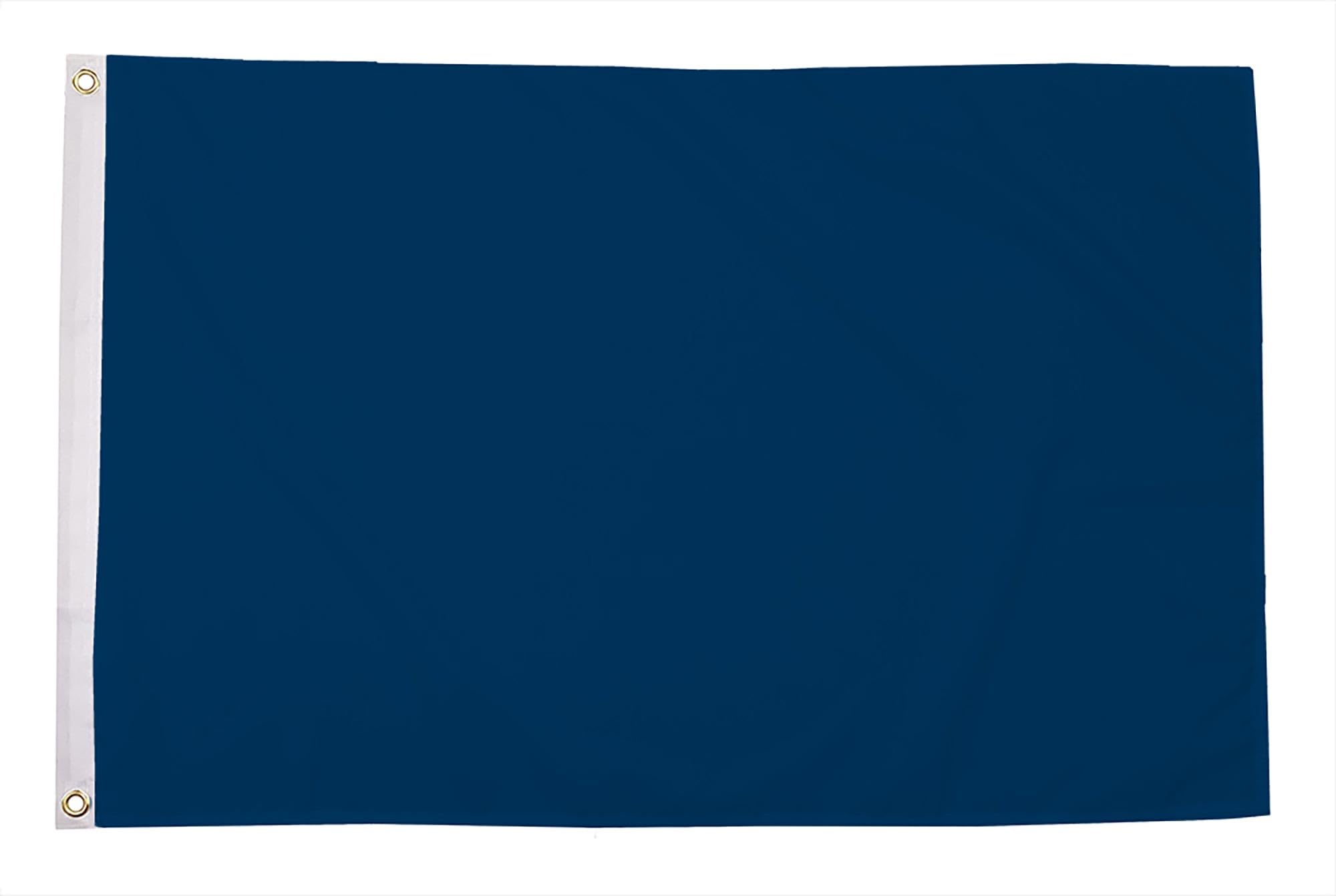 Flagtex Plain Navy Blue Flag 5ft x 3ft With Metal Eyelets