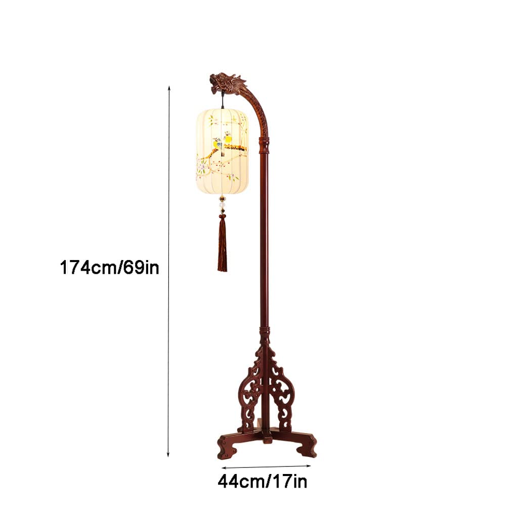 Lampada da terra, Lámpara de Pie Lampada da terra in stile cinese Zen Imitazione Lampada da terra classica con telecomando Lampada da terra moderna ad arco per soggiorno Camera da letto Arredamento