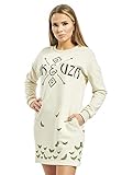Prints am Saum Yakuza Damen Moth Label Sweat Kleid