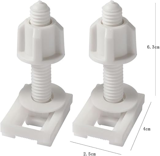 Tornillos universales para asiento de inodoro, 2 piezas miniatura 2