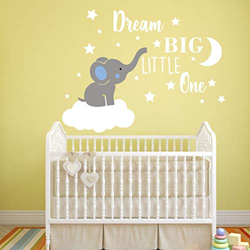 Vinilo Decorativo Infantil Elefante Dream Big Little One miniatura 2