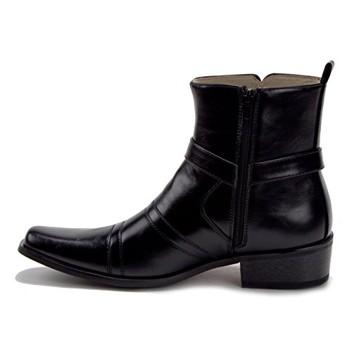 Jazamé Men's Chelsea Boots Western Style Short Cowboy Botines de Vaquero para Hombre Ankle High, Riding Rodeo Casual Wear Durable Boots2