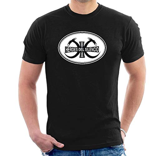 DIANXIAOERR Hombre Heroes del Silencio Logo Easy Short Sleeved Camiseta/T-Shirt Small