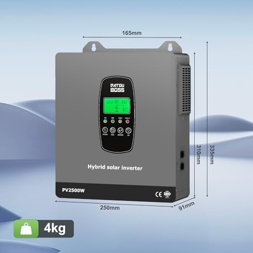 Dimensions and weight of the DATOUBOSS DT-1218M inverter