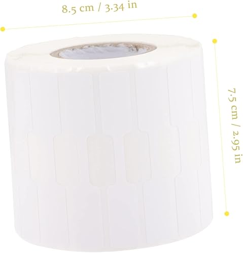 Miniatura 9 de BESTOYARD 4000 calcomanías de joyería de papel blanco, etiquetas de joyería, etiquetas de pulsera, etiquetas de exhibición de joyas, etiquetas de