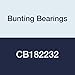 Bunting Bearings CB182232 Sleeve (Plain) Bearings, Cast Bronze C93200 (SAE 660), 1-1/8" Bore x 1-3/8" OD x 4" Length
