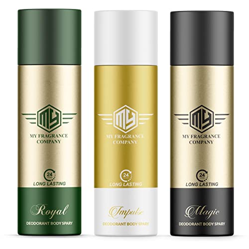 Image of Original Royale-Impulse-Magic Deodorant Set For Men 165ml Each (Combo Of 03) Deodorant Spray - For Men