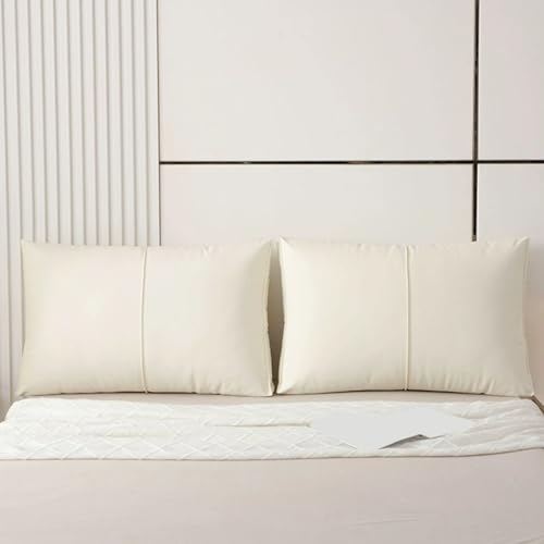 ベージュ,Twin/100cm,無地ソファクッション オーバーサイズ ヘッドボード 張り込み合成皮革ベッド用背もたれ 取り外し可能な読書用ポジションクッション 壁取り付けピローボード 二段ベッド・デイベッド用