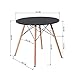 Kitchen Dining Table Round Coffee Table Black Collection Modern Leisure Wood Tea Table Office Conference Pedestal Desk
