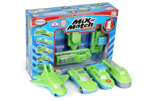 Vehículos Magnéticos para Niños de 1 a 3 Años, Juego de 4 miniatura 1