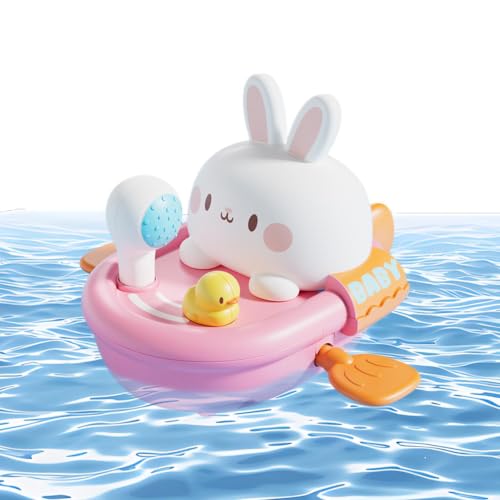 Jouet de bain bateau animal à tirer pour s'amuser dans la piscine