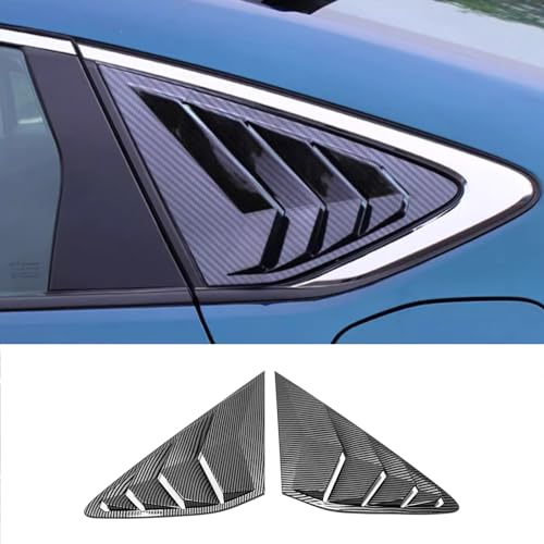 KELEIMAI Car Accessories Fit for Honda Accord 2023 2024 Rear Side Window Louvers Air Vent Scoop Shades Cover Blinds Trim (Carbon Fiber Style) ABS 2 PCS