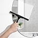 SetSail Squeegee for Shower Glass Door Stainless Steel Shower Squeegee for Glass Doors All-Purpose Window Squeegee for Tile Shower Walls, Sink, Mirror, Bathroom, Car Window Cleaning 10 Inches