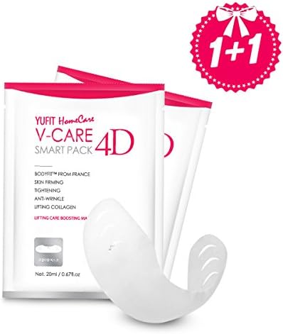 2 SHEETS OF YUFIT HOMECARE V-CARE SMART PACK 4D CHIN MASK