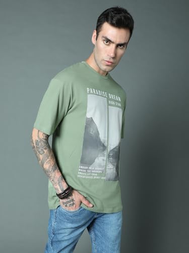 Image of HIGH STAR Men's Geometric Relaxed Fit Shirt