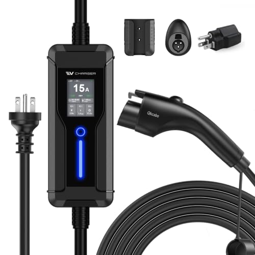 Amazon.co.jp: Qkcabo EV 充電器 電気自動車 充電ケーブル 、100-240V