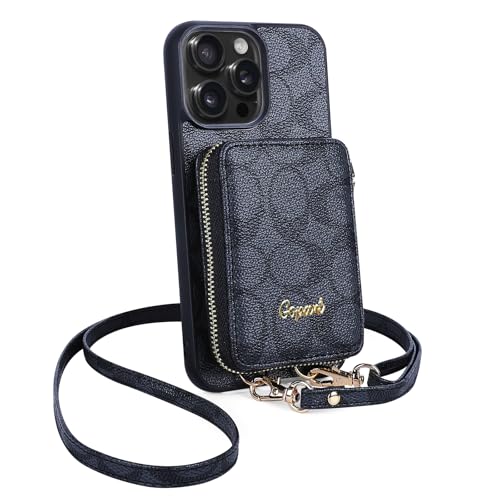 gopart Crossbody Leather Phone Wallet Cases with Card Holder and with Stand Phone Case for iPhone...