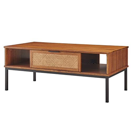 Caine Rattan Coffee Table - Brown Caine Rattan Coffee Table - Brown