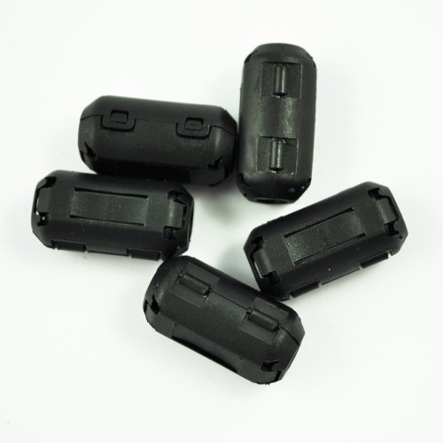 Quata 5 Stück Clip On Rauschunterdrücker-Kabel 3,5mm Ferritkern Filter – Bild 4