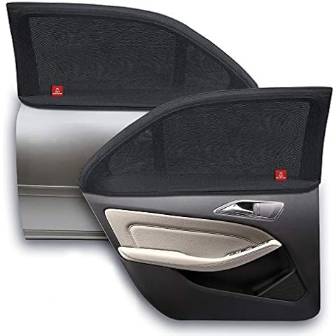 ROYAL RASCALS Window Shade x2, Car Sun Shades to Protect Babies & Children, Car Baby Essentials w/ 40+ UV Sun Protection, Full Window Covers, Universal Car Shades to Fit Most Cars, Sun Shade for Baby Cover