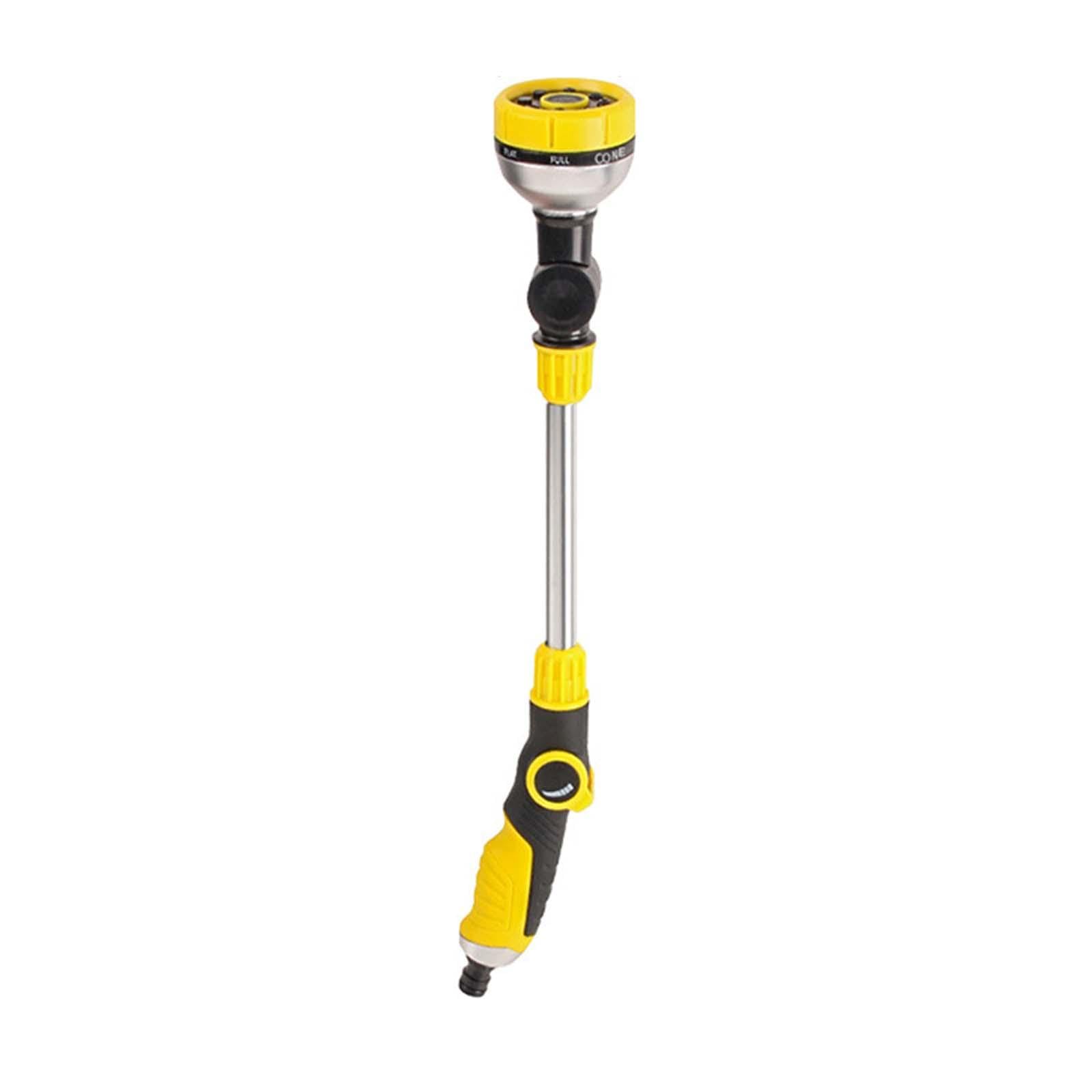 Lance d'arrosage pour plantes pour arroser sans fatigue avec tête rotative jaune