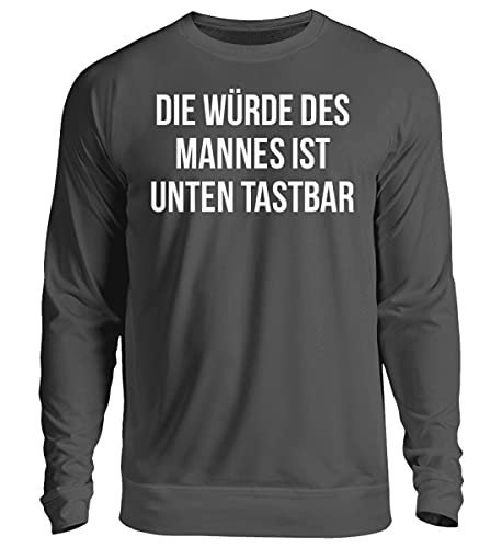 Pull unisexe sweat-shirt gris XL imprimé textuel La dignité de l'homme