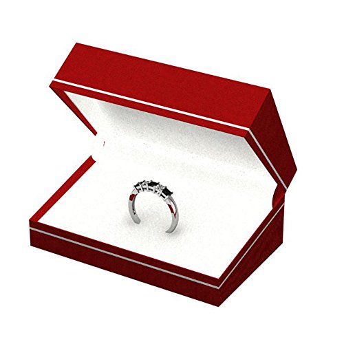 Dazzlingrock Collection 0.75 Cttw 14k Princess Cut Black and White Diamond Womens Wedding Band Ring 3/, Solid White Gold3