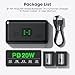NP-W126 NP-W126S Battery 2-Pack 1600mAh and 2-Channel PD 20W USB Fast Charger for Fujifilm NP W126S, X100VI, X100V, XM5, XE5, XS10, XT30, XT30 II, XT20, X Half XE4, A5 Camera, with Magnetic Snap Cover