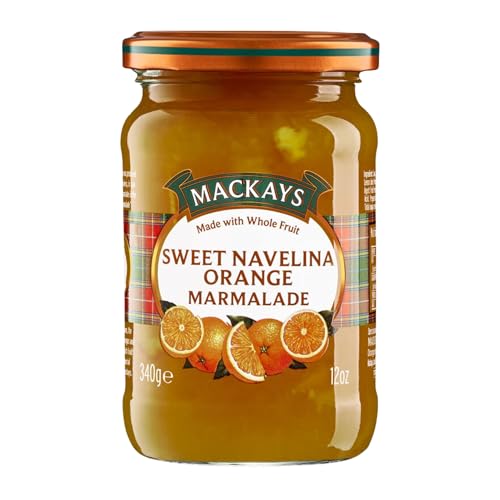 Image of Mackays Sweet Navelina Orange Marmalade 340g | Made with Real Navelina Oranges | Traditional Copper Pan Cooked | Vegan | Imported from Scotland