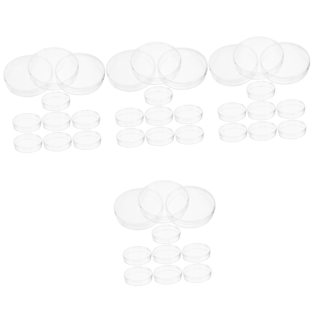 40 Piezas plato de cultivo ita bag placas petri plato de petri de plantas dispositivo de experimento de laboratorio agar placa de cultivo celular placa de petri para experimentos