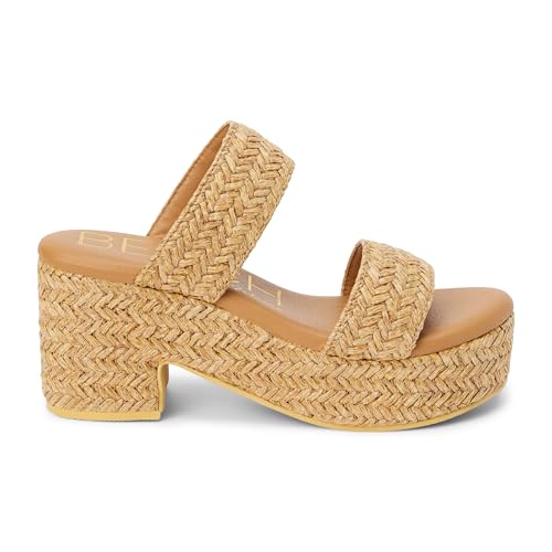 Image of BEACH by Matisse Womens Gem Platform Block Casual Sandals Casual High Heel 3 inch & Up - Off White