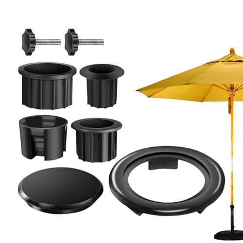 Zubehör für Sonnenschirm-Basis – Befestigung für Sonnenschirmhalter für den Außenbereich | Robuste Montagebasis für Sonnenschirme im Freien – Garten und Terrasse