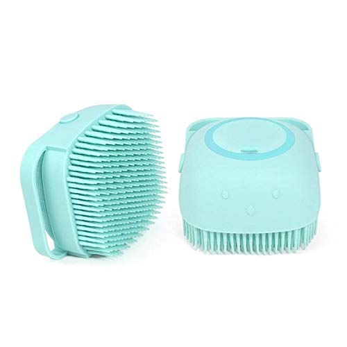 Body Scrub, Soft Silicone Body Scrubber Exfoliating Glove Shower Cleansing Brush With Shampoo Dispenser, Bathing Massage Skin Care Tool, for Sensitive and all Kinds of Skin (Multi Color) (80 ML)-picture-51