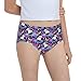 Nruairly Good Night Panda Purple Girl's Soft Cotton Brief Comfort Girls Mid Waist Brief Panties Breathable Girls Undies Girls' Big Seamless Underwear For Girl's Youth Teen Girls X-Large