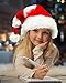 Bnikion Red White Stripes Santa Hat for Adult Women Men Candy Cane Hats for Christmas New Year Festival