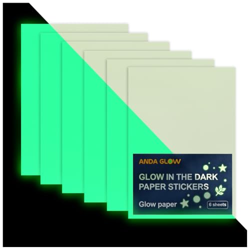 Anda Glow High Bright Glow in The Dark Paper for Halloween Glow Stickers - image 1