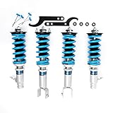 FAPO Coilover Adjustable Height Suspension, Mono-Tube, 16 Level Adjustable Damper Compatible with Honda Civic 1992-2000 with Honda DelSol 1993-1997 with Acura Integra 1994-2001