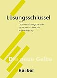  Lehr- und Übungsbuch der deutschen Grammatik, Neubearbeitung, Lösungsschlüssel (Gramatica Aleman)
