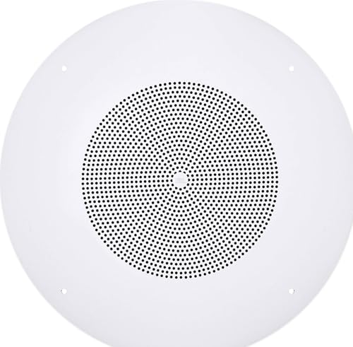 JBL Professional CSS8008 Commercial Series Round Ceiling Speaker, 8”. 5-Watt Multi-Tap Transformer for 100V, 70V and 25V Distributed Lines. Single Speaker. White and Paintable