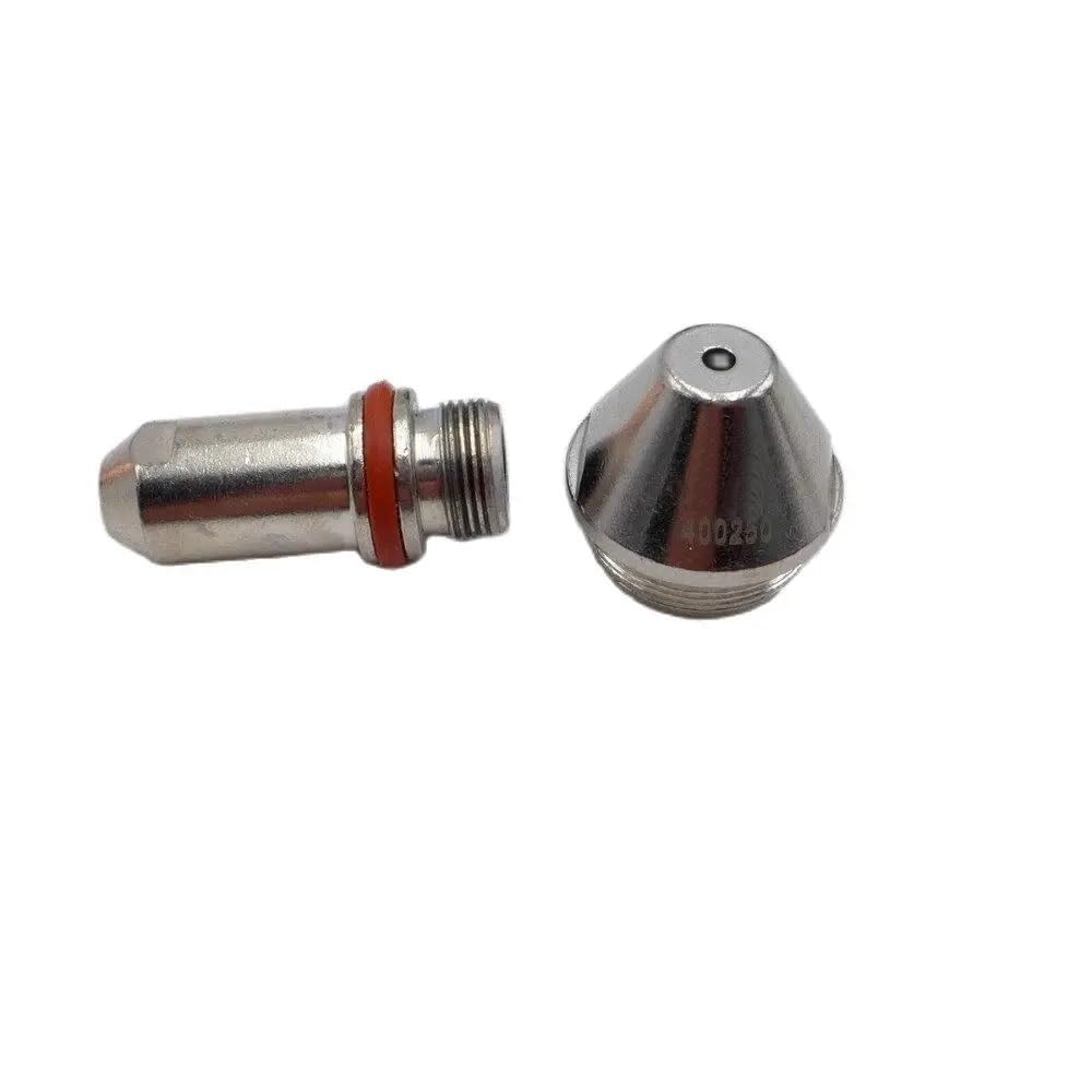 FY-XF400H XF-400 FY-XF400 FY400 A400 10 piezas 400100 electrodos y 10 piezas boquillas compatibles con consumibles de antorcha de corte de plasma(1.9mm)