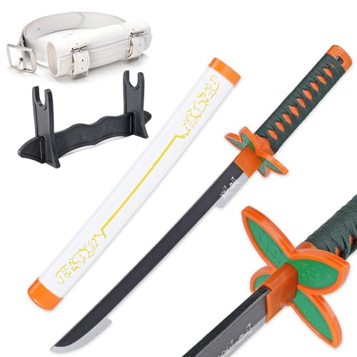 Zisu Shinobu Sword - 23.6 Short Katana Replica for Kids - Complete with Belt Stand and True-to-Show Design - Shinobu Sword Ideal for Display