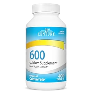 21st Century Calcium Supplement, 600 mg, 400 Count