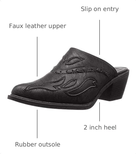 Image of ROPER Womens Beth Mules Dress Casual Casual Low Heel 1-2 inch